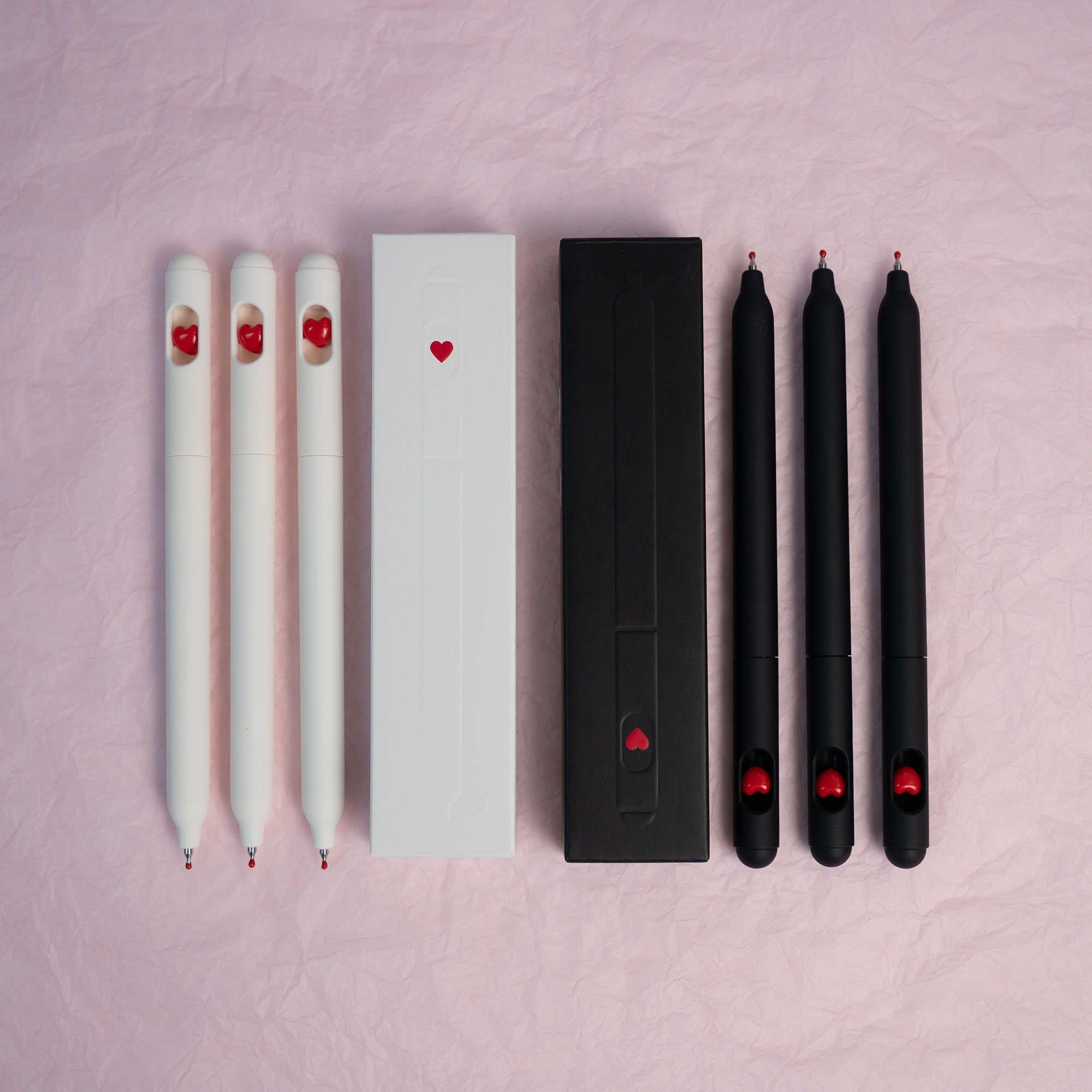 Heart Pens Set