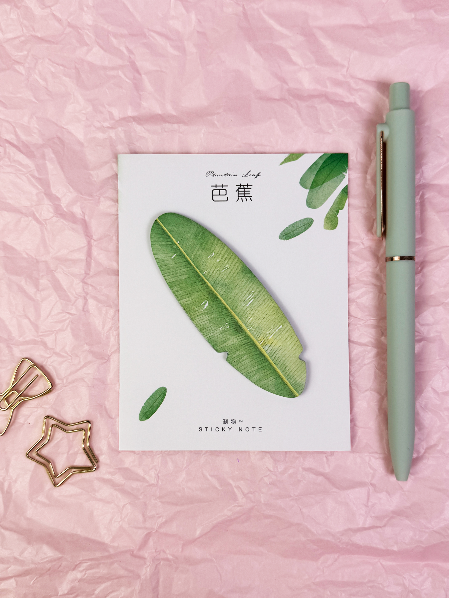 Botanical Leaf Sticky Notes 🍃✨